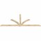 Ekena Millwork Redmond Rough Sawn Timber Gable Bracket, Douglas Fir, 108"W x 45"H x 2"D x 4"F, 10/12 Pitch GBW108X45X0204RED00RDF - alternate 5